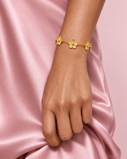 Bracelet Trèfle Nacré | Acier Inoxydable