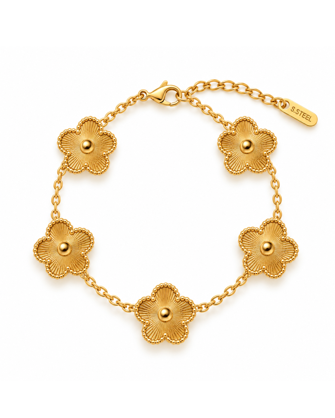 Bracelet Trèfle Nacré | Acier Inoxydable