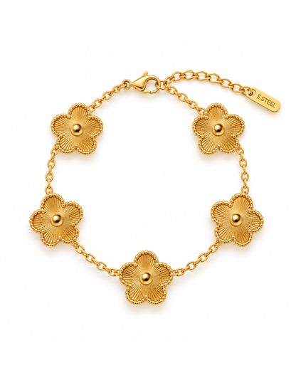 Bracelet Trèfle Nacré | Acier Inoxydable
