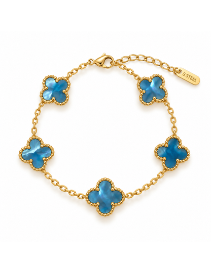 Bracelet Trèfle Nacré | Acier Inoxydable