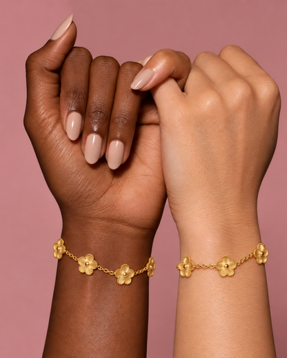 Bracelet Trèfle Nacré | Acier Inoxydable